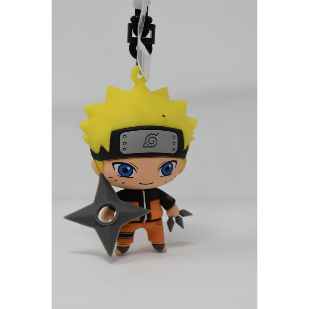 Naruto Shippuden Naruto Uzumaki Chibi Backpack Clip Keychain w/ Kunai